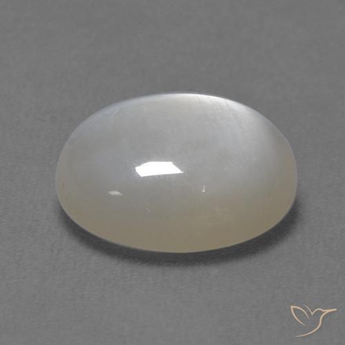 9,17 ctw natürlicher Weiß Mondstein, Oval, Transparent