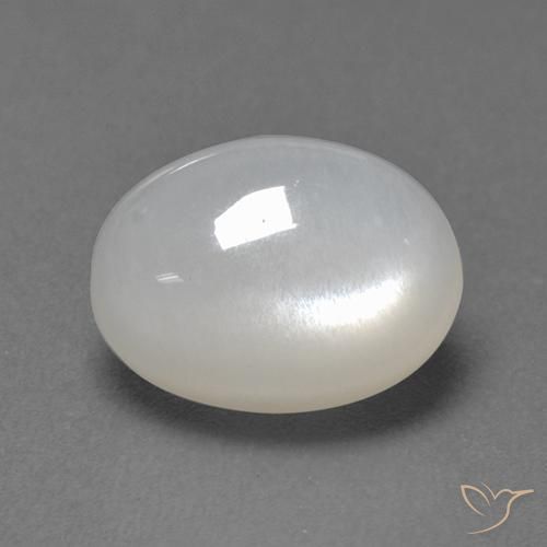 9,17 ctw natürlicher Weiß Mondstein, Oval, Lichtdurchlässig