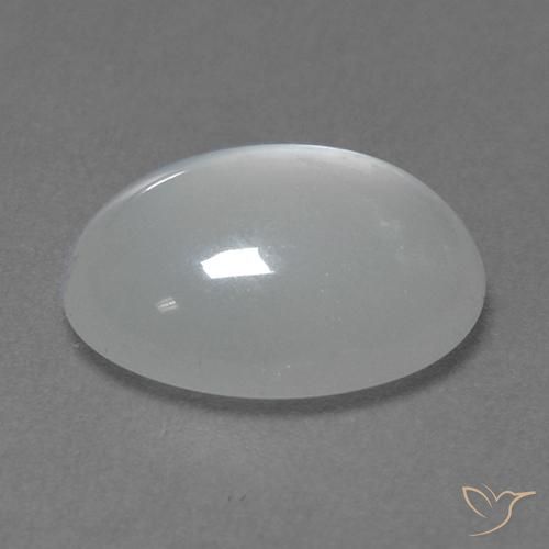 9,17 ctw natürlicher Weiß Mondstein, Oval Schliff, Transparent