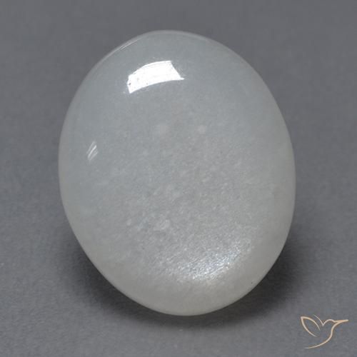 2.72ct Natürlicher Weiß Mondstein, Oval, Transparent