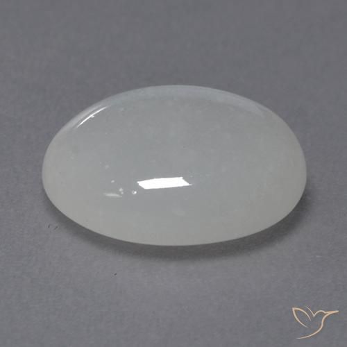 9,17 ctw natürlicher Weiß Mondstein, Oval, Transparent