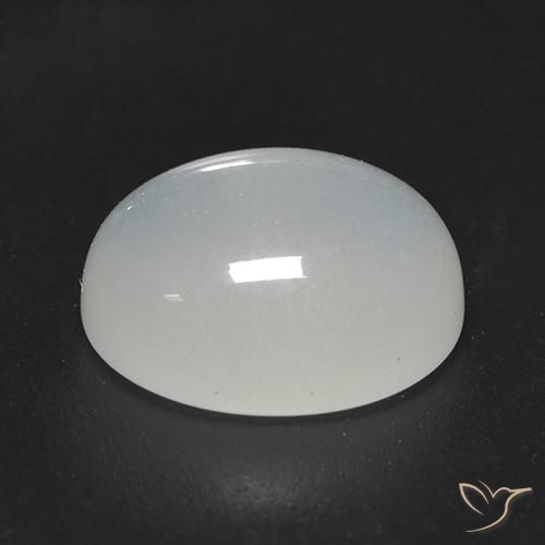 9,17 ctw natürlicher Warmweiß Mondstein, Oval, Transparent