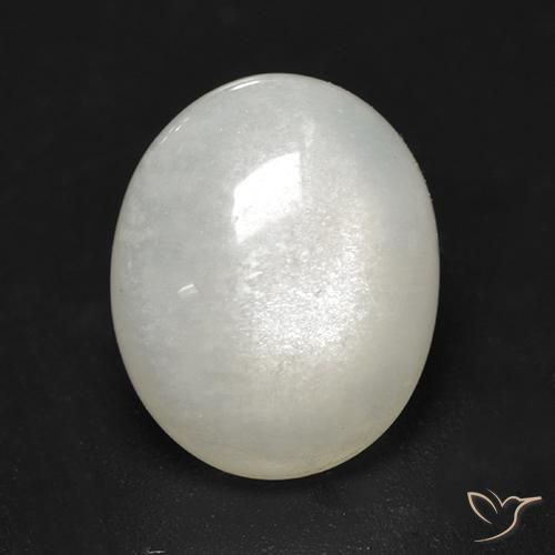 2.74ct Natürlicher Cremeweiß Mondstein, Oval, Transparent