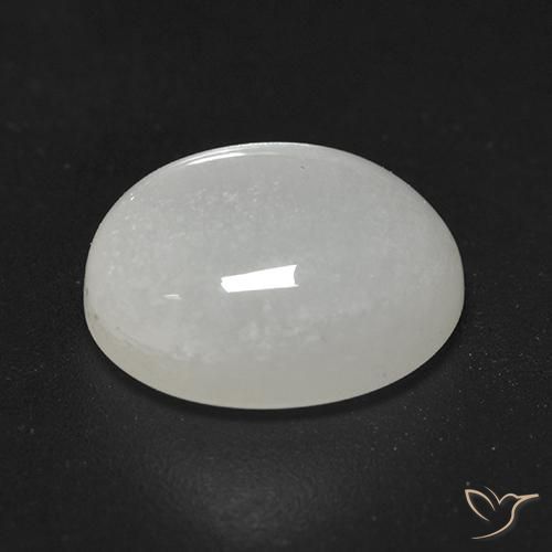9,17 ctw natürlicher Cremeweiß Mondstein, Oval, Transparent