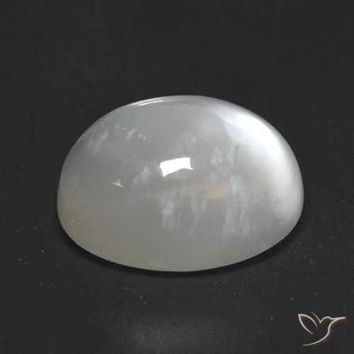 9,17 ctw natürlicher Cremeweiß Mondstein, Oval, Transparent