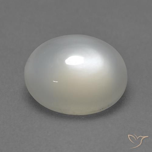 9,17 ctw natürlicher Warmweiß Mondstein, Oval, Transparent