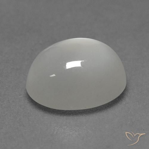 9,17 ctw natürlicher Warmweiß Mondstein, Oval, Transparent
