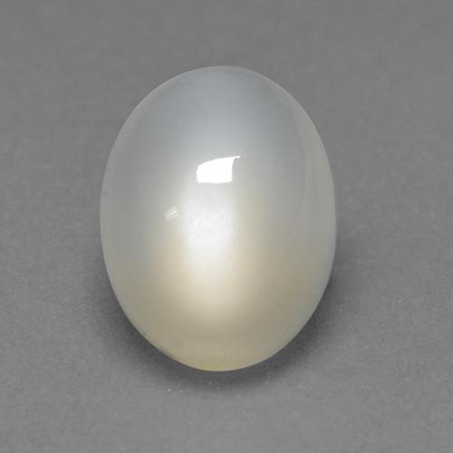2,32 ctw natürlicher weißer Mondstein, Oval Schliff, Transparent