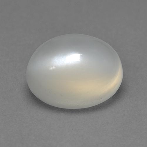 2,32 ctw natürlicher weißer Mondstein, Oval Schliff, Transparent