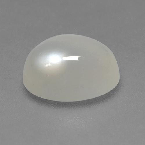 2,32 ctw natürlicher weißer Mondstein, Oval Schliff, Transparent