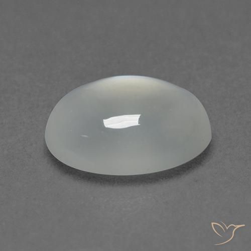 9,17 ctw natürlicher Warmweiß Mondstein, Oval, Transparent