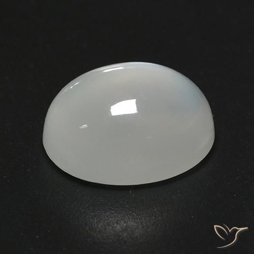 9,17 ctw natürlicher Warmweiß Mondstein, Oval, Transparent