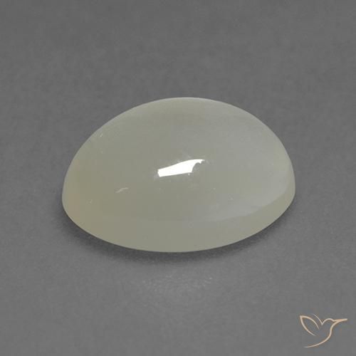 9,17 ctw natürlicher Warmweiß Mondstein, Oval, Transparent