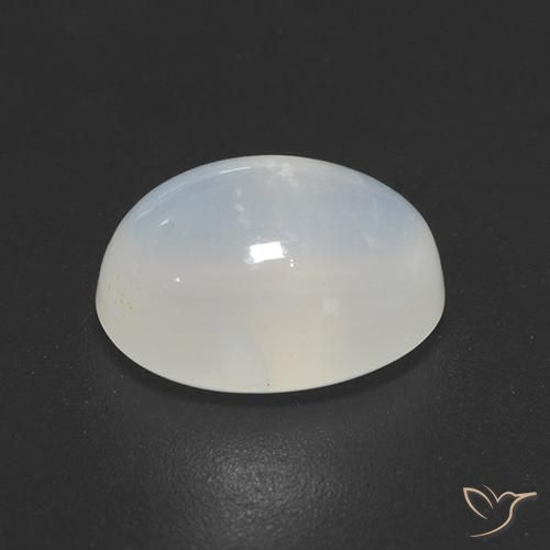 9,17 ctw natürlicher Cremeweiß Mondstein, Oval, Transparent