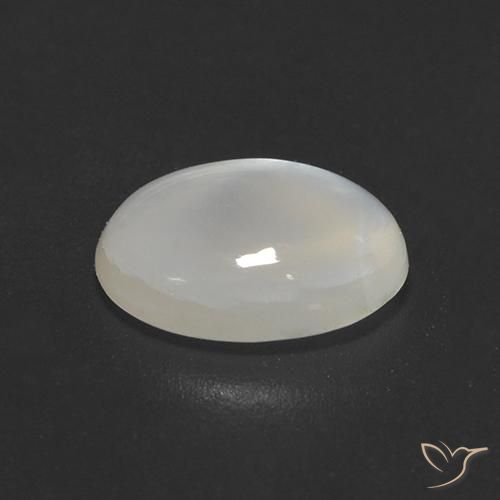 9,17 ctw natürlicher Cremeweiß Mondstein, Oval, Transparent