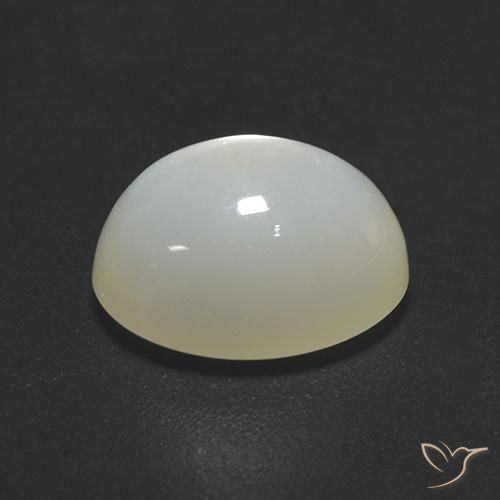 9,17 ctw natürlicher Cremeweiß Mondstein, Oval, Lichtdurchlässig