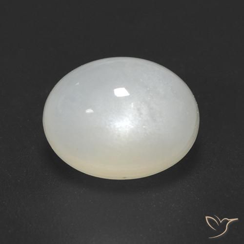9,17 ctw natürlicher Cremeweiß Mondstein, Oval, Lichtdurchlässig
