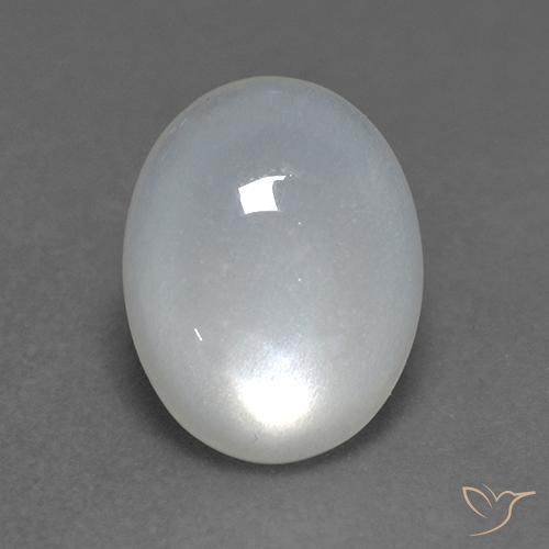 1.49ct Natürlicher Durchscheinendes Weiß Mondstein, Oval, Transparent