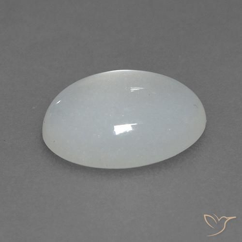 9,17 ctw natürlicher Durchscheinendes Weiß Mondstein, Oval, Transparent