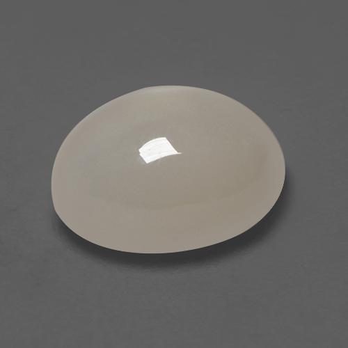 2,22 ctw natürlicher weißer Mondstein, Oval Schliff, Lichtdurchlässig