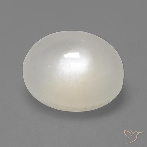 2.31ct Natürlicher Cremeweiß Mondstein, Oval, Lichtdurchlässig