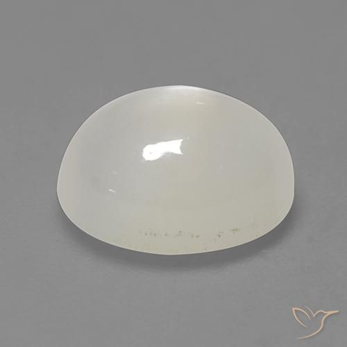 9,17 ctw natürlicher Cremeweiß Mondstein, Oval, Lichtdurchlässig