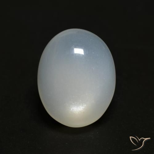 3.73ct Natürlicher Durchscheinendes Weiß Mondstein, Oval, Transparent