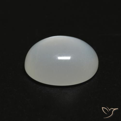 9,17 ctw natürlicher Durchscheinendes Weiß Mondstein, Oval, Transparent