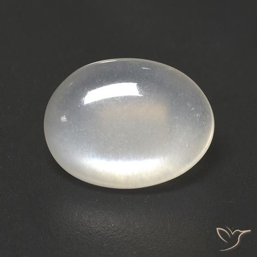1.93ct Natürlicher Durchscheinendes Weiß Mondstein, Oval, Transparent