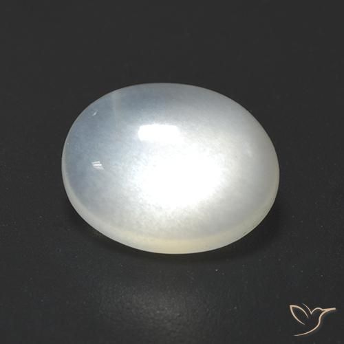2.33ct Natürlicher Durchscheinendes Weiß Mondstein, Oval, Transparent