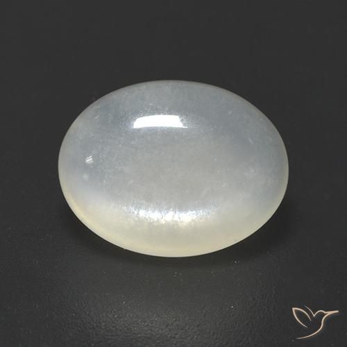 2.31ct Natürlicher Perlweiss Mondstein, Oval, Lichtdurchlässig