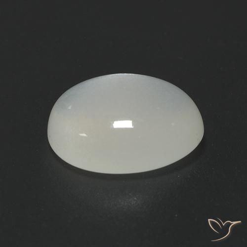 9,17 ctw natürlicher Perlweiss Mondstein, Oval, Lichtdurchlässig