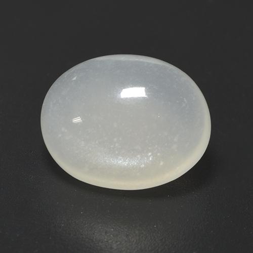 2,85 ctw natürlicher weißer Mondstein, Oval Schliff, Lichtdurchlässig