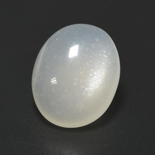 2,85 ctw natürlicher weißer Mondstein, Oval Schliff, Lichtdurchlässig