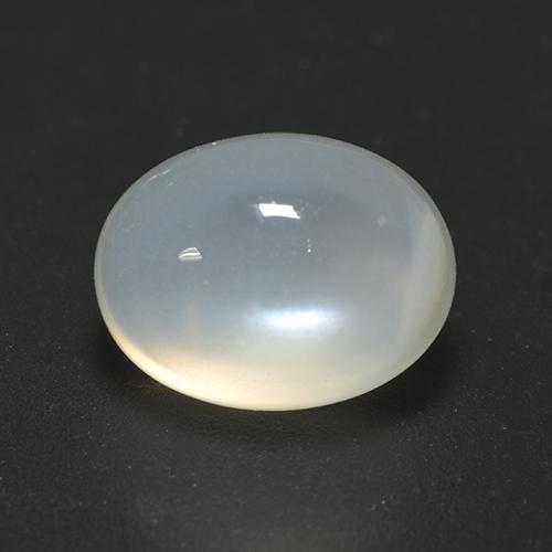 2,01 ctw natürlicher weißer Mondstein, Oval Schliff, Transparent