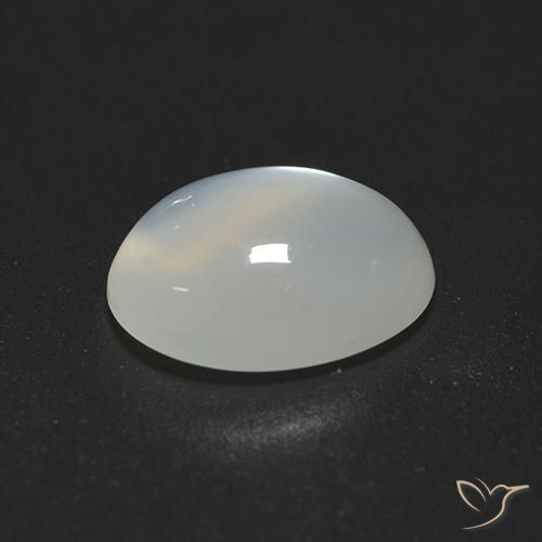 9,17 ctw natürlicher Durchscheinendes Weiß Mondstein, Oval, Transparent