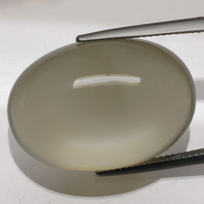 9,17 ctw natürlicher Creme Mondstein, Oval Schliff, Transparent