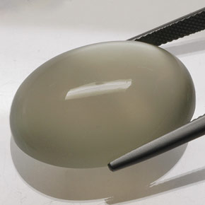 9,17 ctw natürlicher Creme Mondstein, Oval Schliff, Transparent