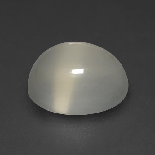 4,22 ctw natürlicher grauer Mondstein, Oval Schliff, Transparent