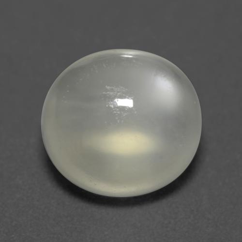 5,26 ctw natürlicher weißer Mondstein, Oval Schliff, Transparent