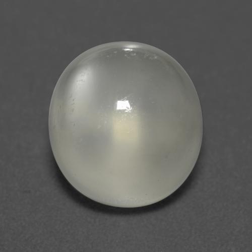 5,26 ctw natürlicher weißer Mondstein, Oval Schliff, Transparent