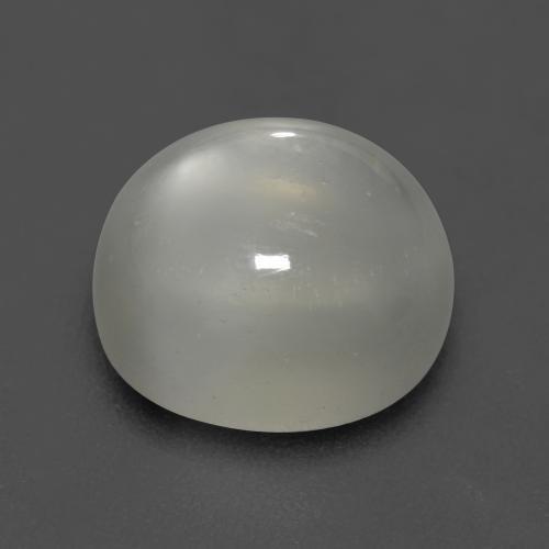5,26 ctw natürlicher weißer Mondstein, Oval Schliff, Transparent