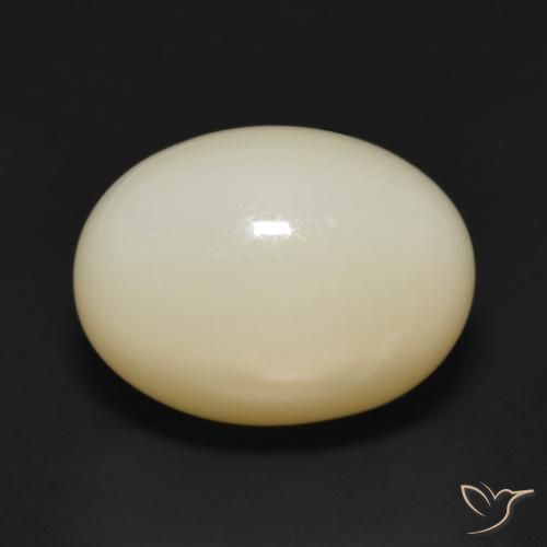 12.17ct Natürlicher orange-gelb Mondstein, Oval, Lichtdurchlässig
