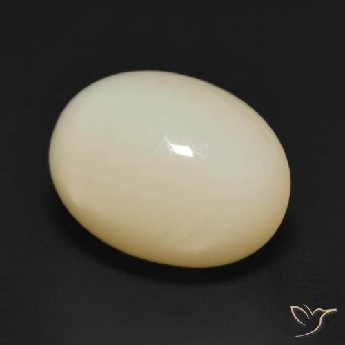 9,17 ctw natürlicher orange-gelb Mondstein, Oval, Lichtdurchlässig