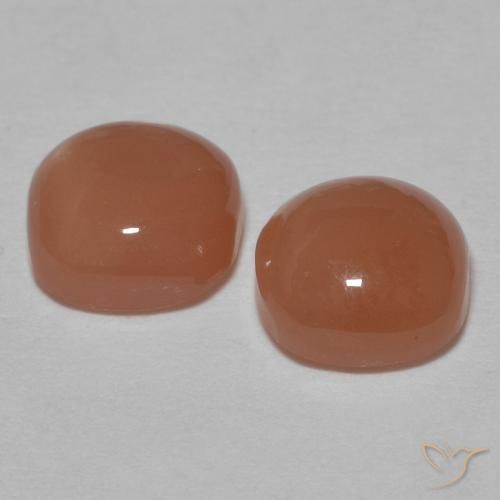 1.82 ct natürliche Mittelorange Mondstein-Edelsteine, Kissen, Lichtundurchlässig