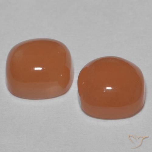 1.96 ct natürliche Apfelwein Mondstein-Edelsteine, Kissen, Lichtdurchlässig