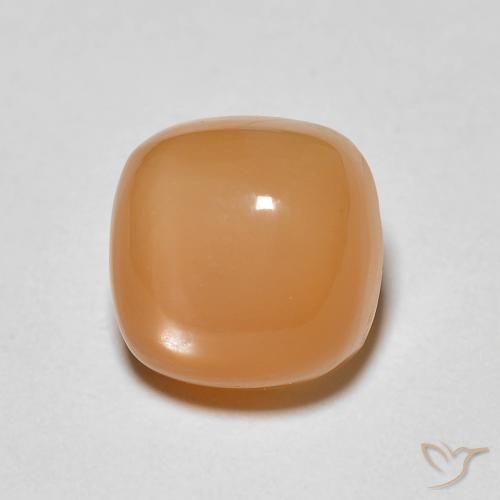 1.88ct Natürlicher Medium Light-Orange Mondstein, Kissen, Lichtundurchlässig