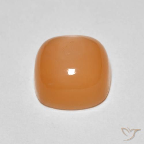 9,17 ctw natürlicher Medium Light-Orange Mondstein, Kissen, Lichtundurchlässig