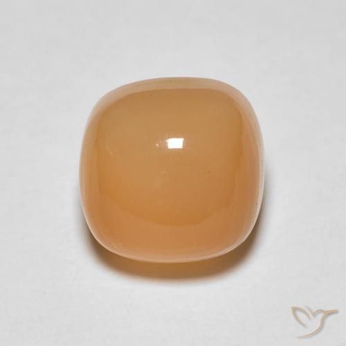 2.05ct Natürlicher Orange-Gold Mondstein, Kissen, Lichtdurchlässig