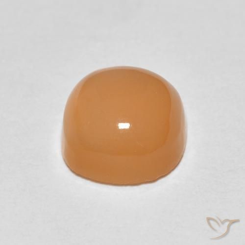 9,17 ctw natürlicher Pfirsich-orange Mondstein, Kissen, Lichtdurchlässig